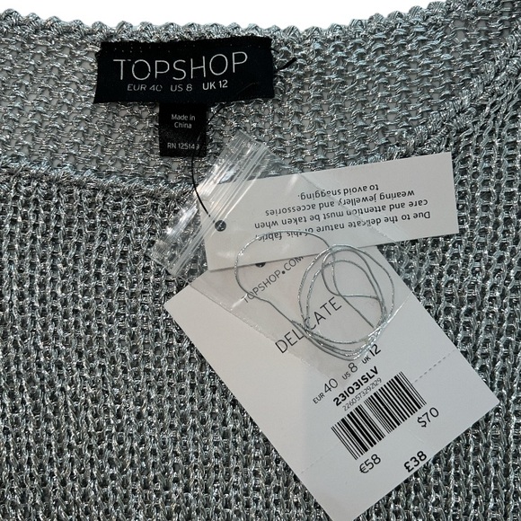 Topshop Metallic Crop - Picture 8 of 13